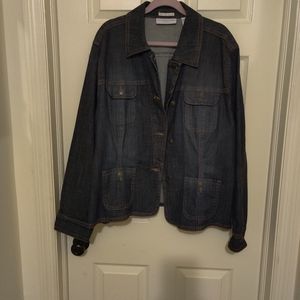 Liz Claiborne Dark wash denim jacket 3X